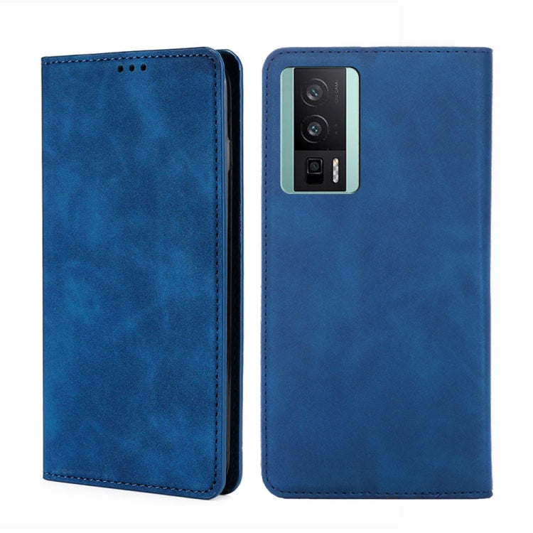 For Xiaomi Redmi K60 / K60 Pro Skin Feel Magnetic Horizontal Flip Leather Phone Case