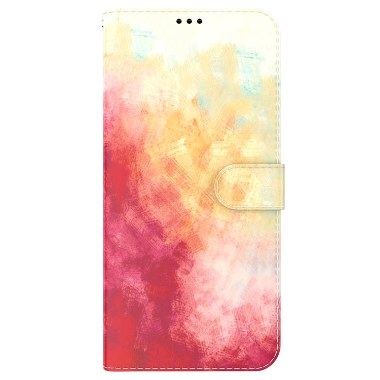 For OPPO A58 Watercolor Pattern Flip Leather Phone Case