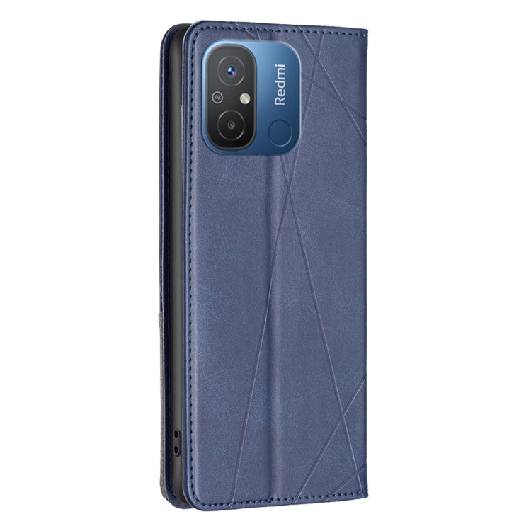 For Xiaomi Redmi 12C Prismatic Invisible Magnetic Leather Phone Case