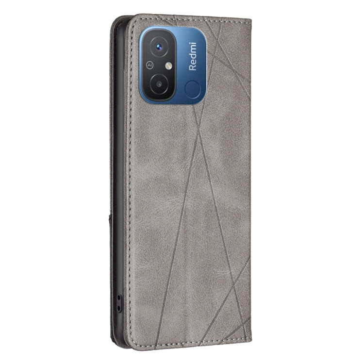For Xiaomi Redmi 12C Prismatic Invisible Magnetic Leather Phone Case