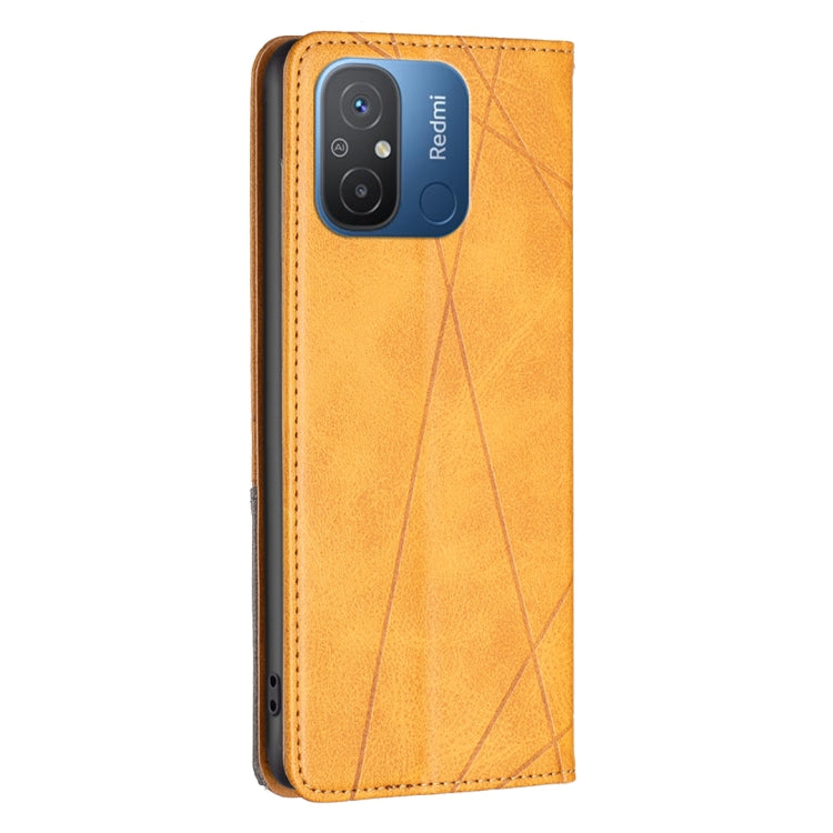 For Xiaomi Redmi 12C Prismatic Invisible Magnetic Leather Phone Case