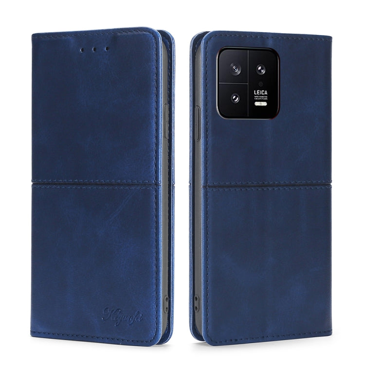 For Xiaomi 13 Cow Texture Magnetic Horizontal Flip Leather Phone Case
