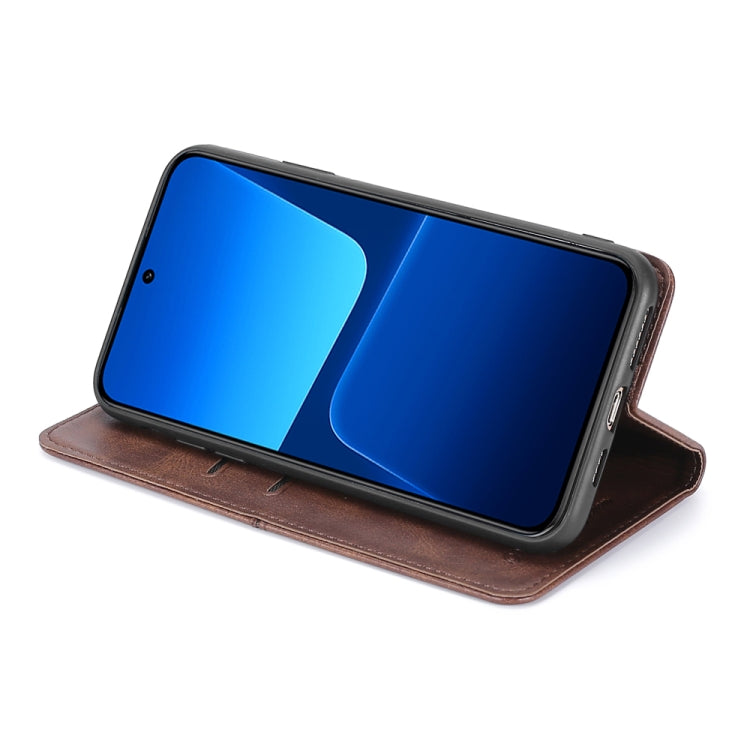 For Xiaomi 13 Cow Texture Magnetic Horizontal Flip Leather Phone Case