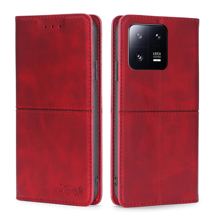 For Xiaomi 13 Pro Cow Texture Magnetic Horizontal Flip Leather Phone Case