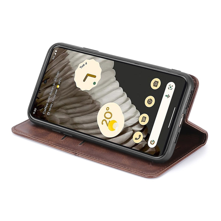 For Google Pixel 7a Cow Texture Magnetic Horizontal Flip Leather Phone Case