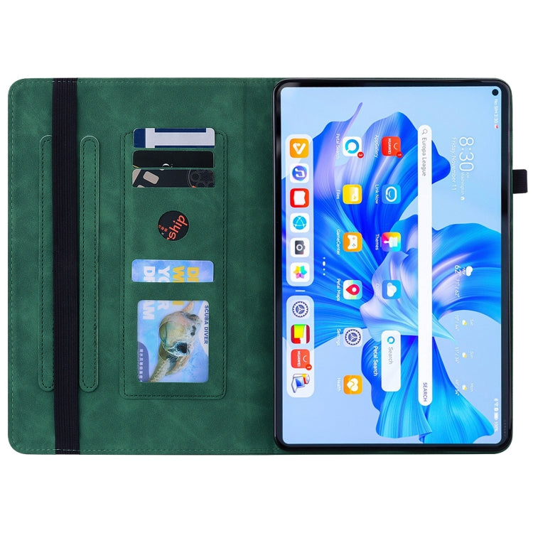 For Huawei MatePad Pro 11 2022 Skin Feel Solid Color Zipper Leather Tablet Case