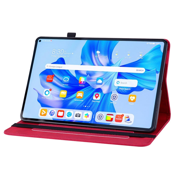 For Huawei MatePad Pro 11 2022 Skin Feel Solid Color Zipper Leather Tablet Case