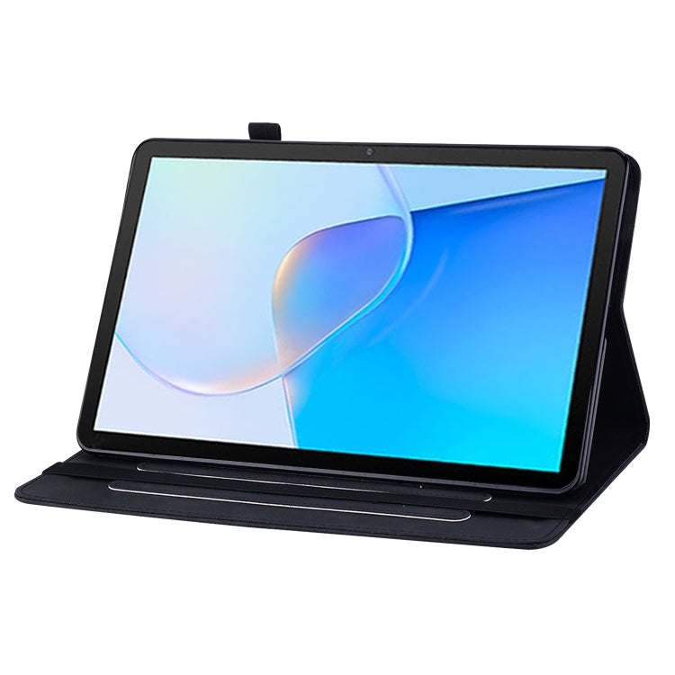 For Huawei MatePad SE Skin Feel Solid Color Zipper Leather Tablet Case