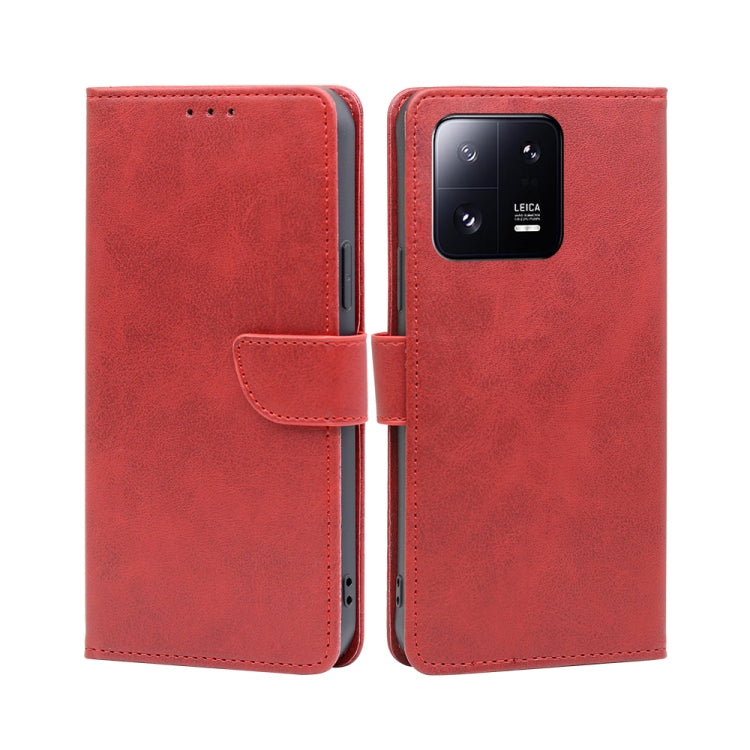 For Xiaomi 13 Pro Calf Texture Buckle Flip Leather Phone Case