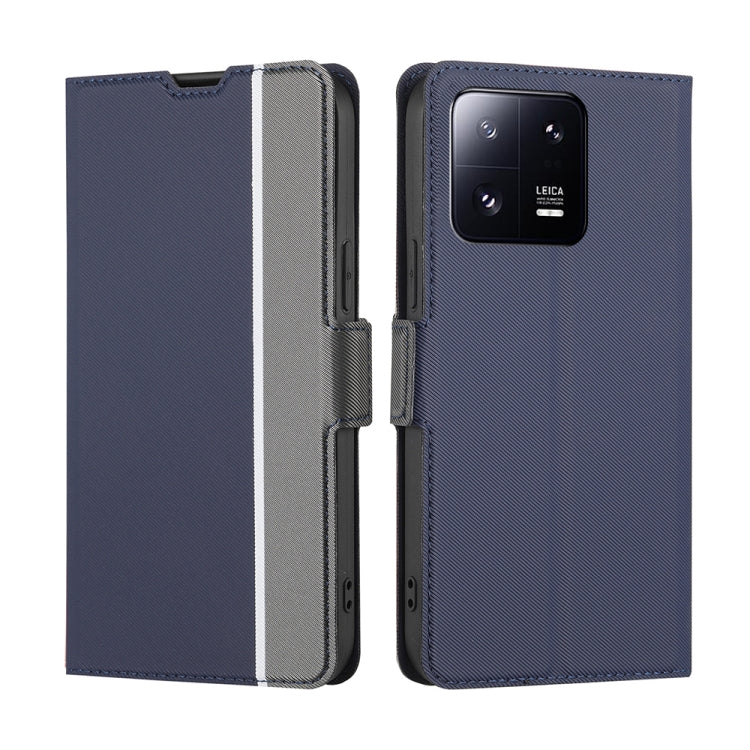 For Xiaomi 13 Pro Twill Texture Side Button Leather Phone Case
