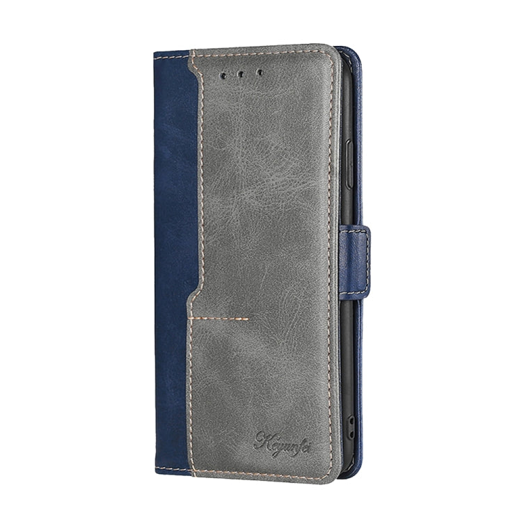 For Google Pixel 7a Contrast Color Side Buckle Leather Phone Case