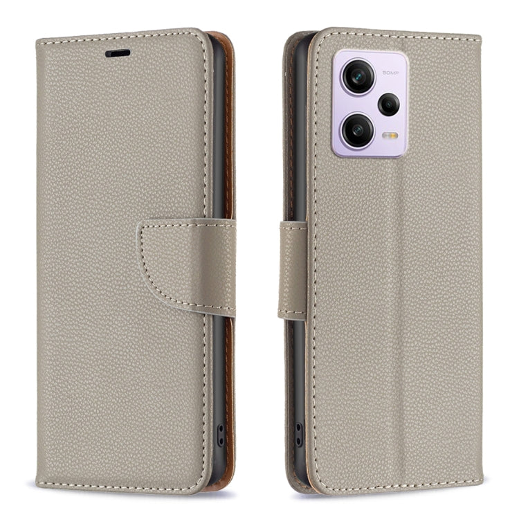 For Xiaomi Redmi Note 12 Pro+ Global Litchi Texture Pure Color Leather Phone Case
