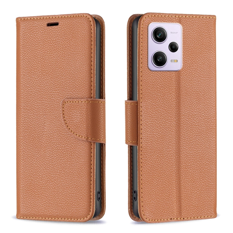For Xiaomi Redmi Note 12 Pro+ Global Litchi Texture Pure Color Leather Phone Case