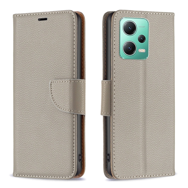 For Xiaomi Redmi Note 12 Global Litchi Texture Pure Color Leather Phone Case