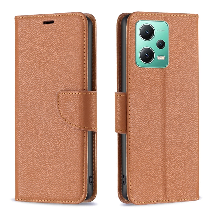 For Xiaomi Redmi Note 12 Global Litchi Texture Pure Color Leather Phone Case