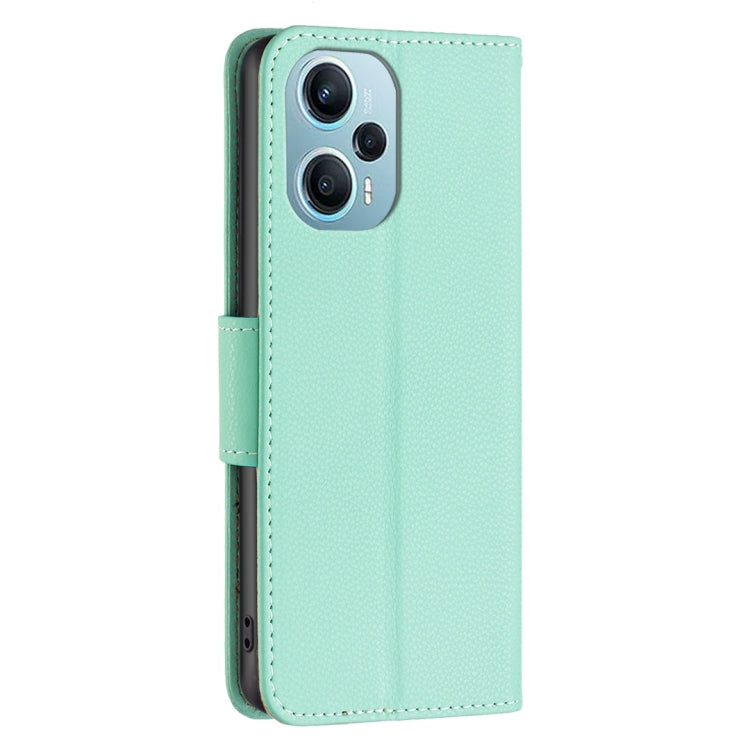 For Xiaomi Poco F5 5G / Redmi Note 12 Turbo Litchi Texture Pure Color Leather Phone Case