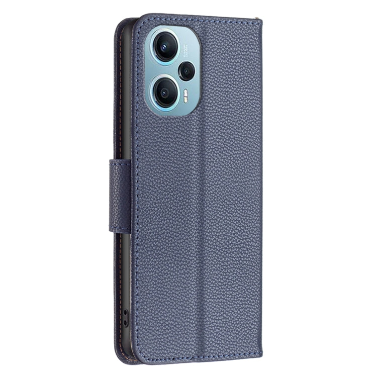 For Xiaomi Poco F5 5G / Redmi Note 12 Turbo Litchi Texture Pure Color Leather Phone Case