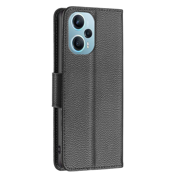 For Xiaomi Poco F5 5G / Redmi Note 12 Turbo Litchi Texture Pure Color Leather Phone Case