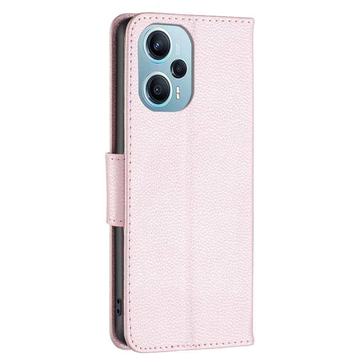 For Xiaomi Poco F5 5G / Redmi Note 12 Turbo Litchi Texture Pure Color Leather Phone Case