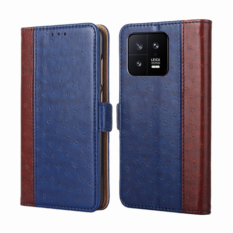 For Xiaomi 13 Ostrich Texture Flip Leather Phone Case