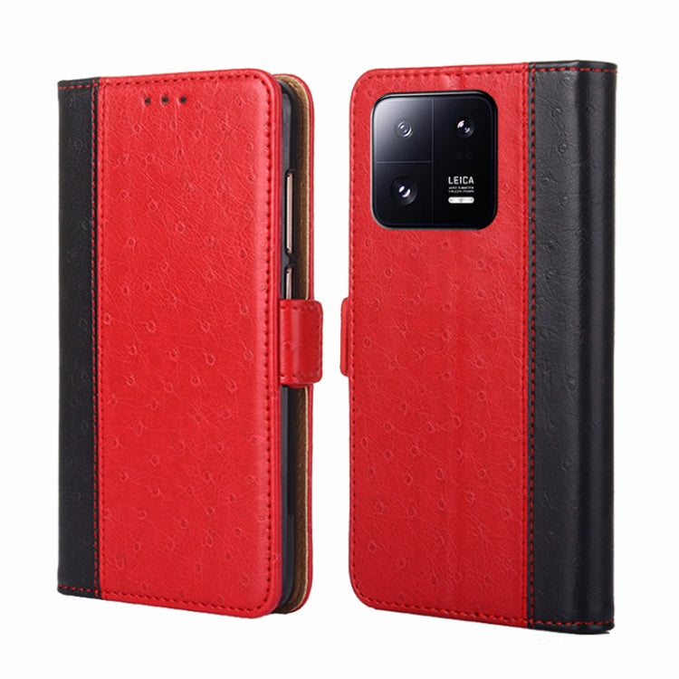 For Xiaomi 13 Pro Ostrich Texture Flip Leather Phone Case