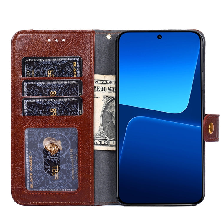 For Xiaomi 13 Zipper Bag Leather Phone Case