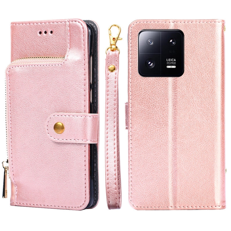 For Xiaomi 13 Pro Zipper Bag Leather Phone Case