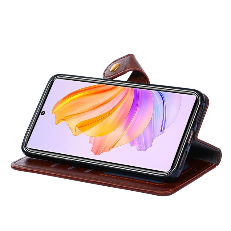 For Honor 80 SE Zipper Bag Leather Phone Case