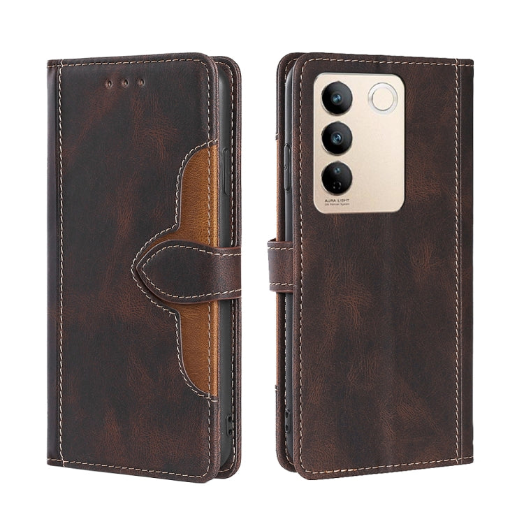 For vivo S16 / S16 Pro Skin Feel Magnetic Buckle Leather Phone Case