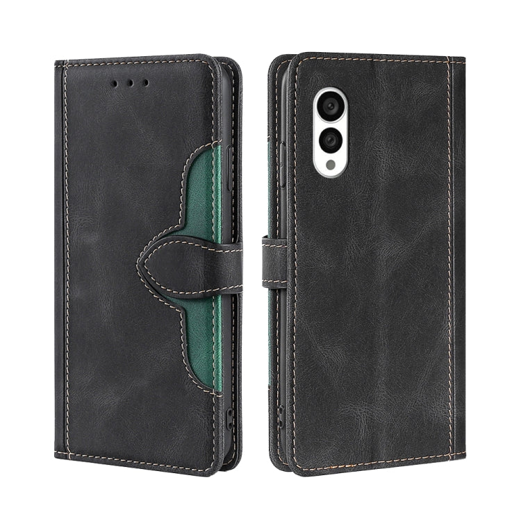 For Fujitsu Arrows N F-51C Skin Feel Magnetic Buckle Leather Phone Case
