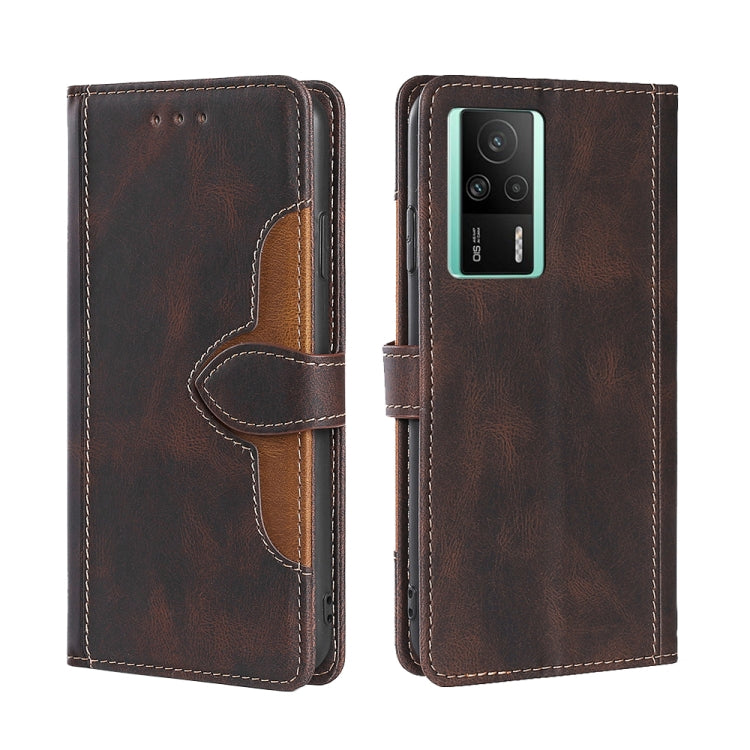 For Xiaomi Redmi K60E Skin Feel Magnetic Buckle Leather Phone Case