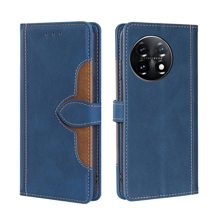 For OnePlus 11 Skin Feel Magnetic Buckle Leather Phone Case