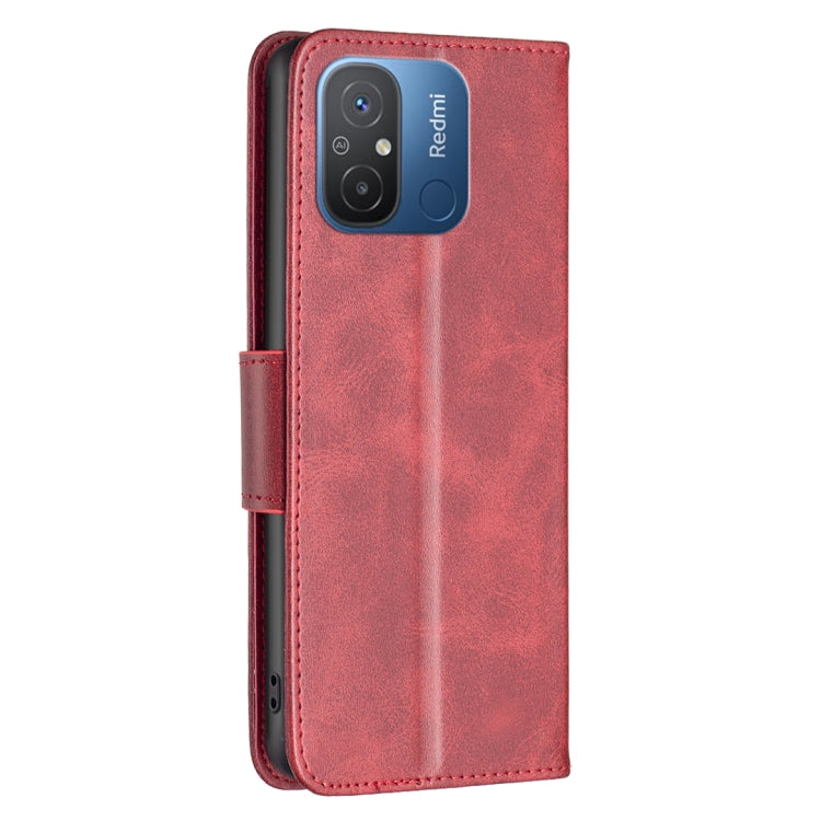 For Xiaomi Redmi 12C Lambskin Texture Leather Phone Case