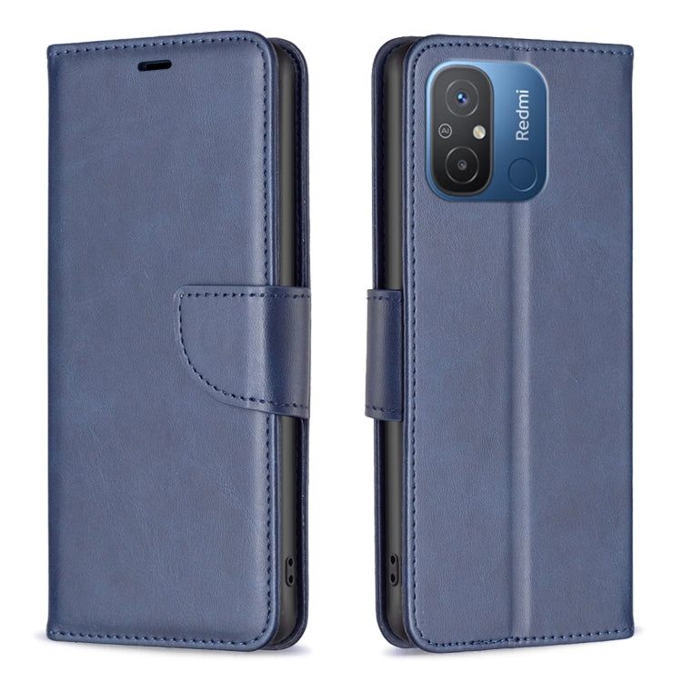 For Xiaomi Redmi 12C Lambskin Texture Leather Phone Case