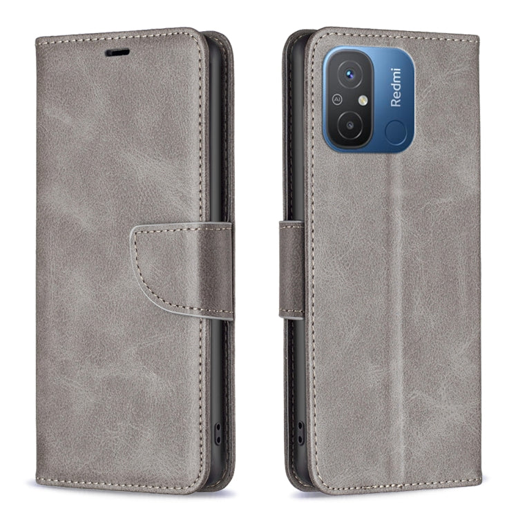 For Xiaomi Redmi 12C Lambskin Texture Leather Phone Case
