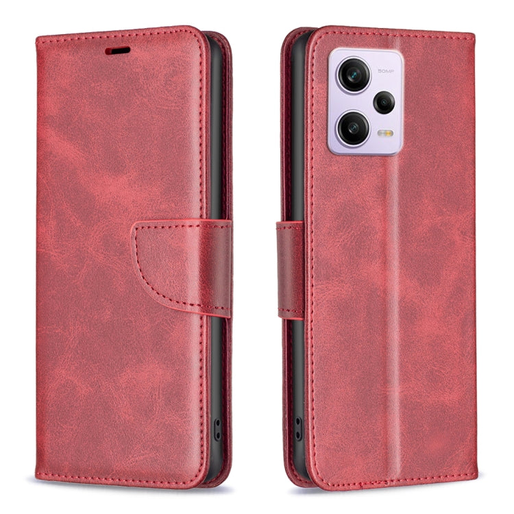 For Xiaomi Redmi Note 12 Pro+ Global Lambskin Texture Leather Phone Case