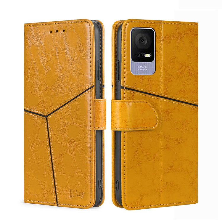 For TCL 405 / 406 / 408 Geometric Stitching Horizontal Flip Leather Phone Case