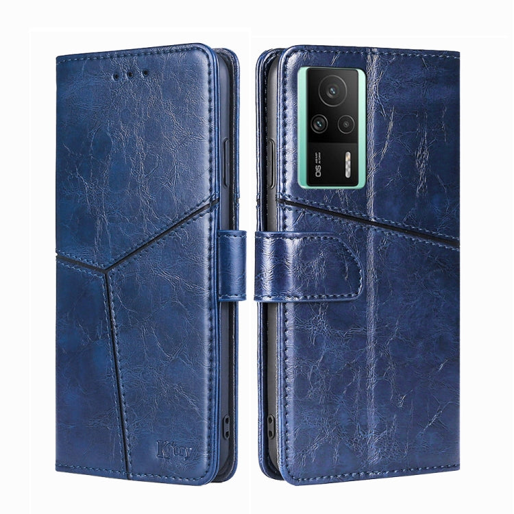 For Xiaomi Redmi K60E Geometric Stitching Horizontal Flip Leather Phone Case
