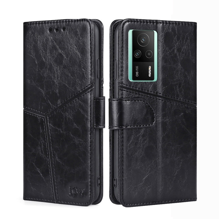 For Xiaomi Redmi K60E Geometric Stitching Horizontal Flip Leather Phone Case
