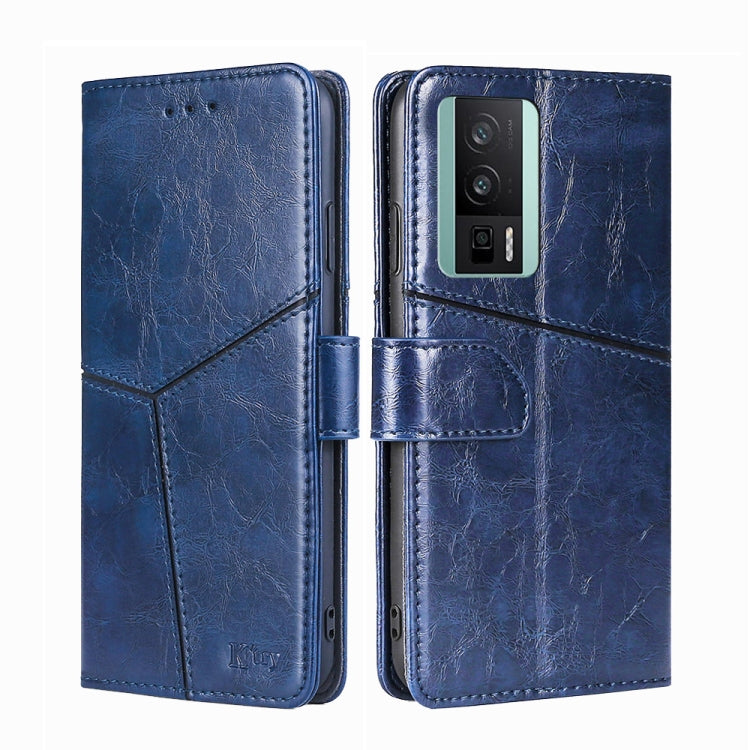 For Xiaomi Redmi K60 / K60 Pro Geometric Stitching Horizontal Flip Leather Phone Case