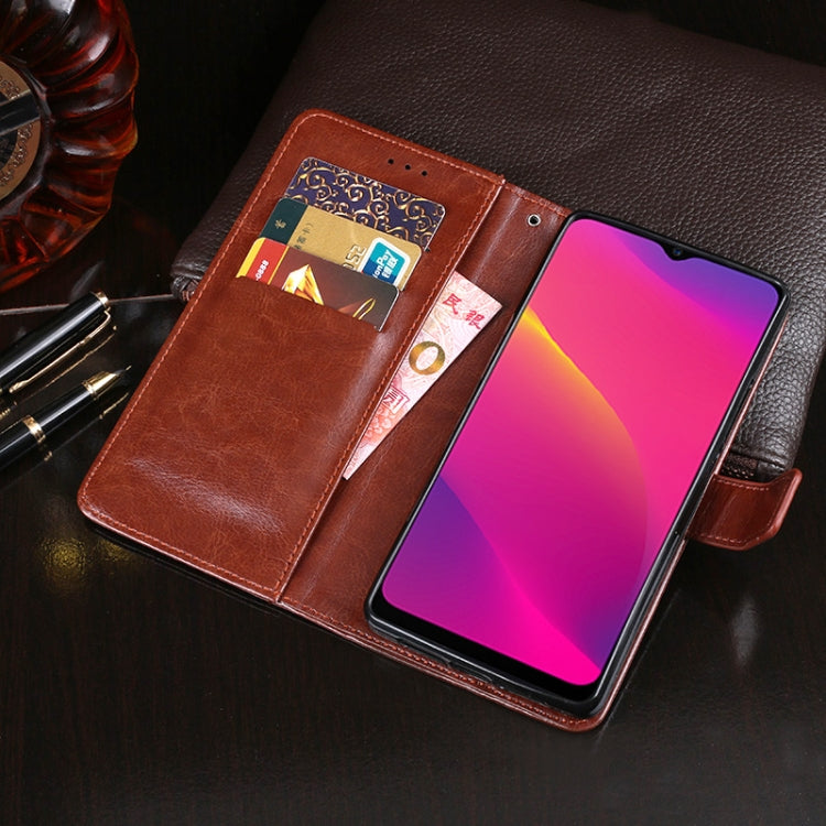 For OPPO A5 (2020) idewei Crazy Horse Texture Horizontal Flip Leather Case with Holder & Card Slots & Wallet