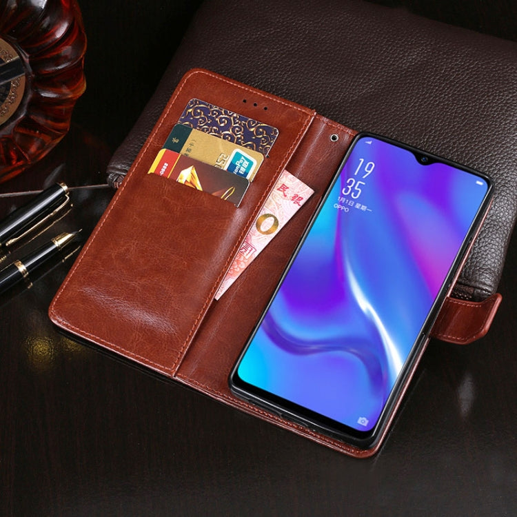 For OPPO AX7 Pro idewei Crazy Horse Texture Horizontal Flip Leather Case with Holder & Card Slots & Wallet