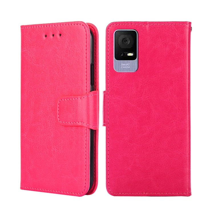 For TCL 405 / 406 / 408 Crystal Texture Leather Phone Case