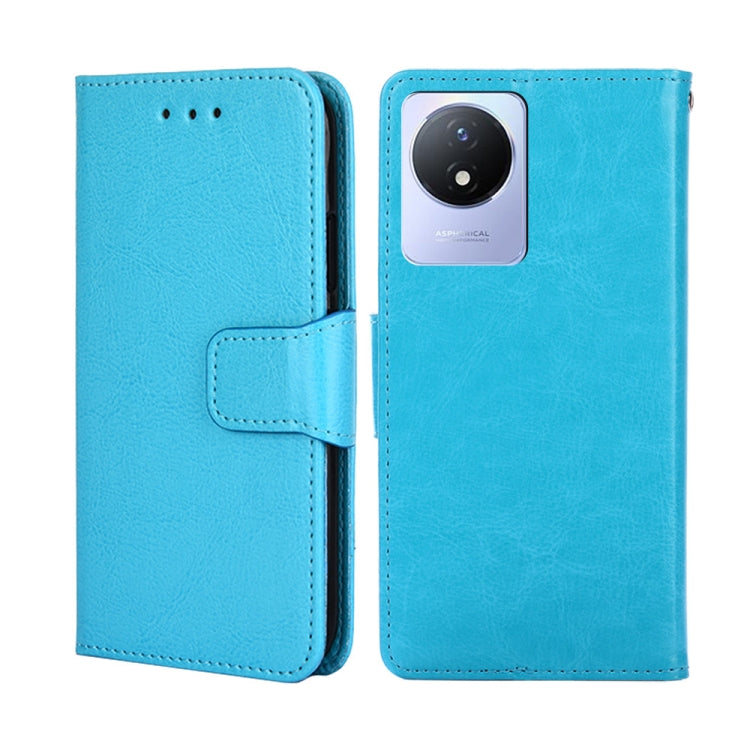 For vivo Y02 4G Crystal Texture Leather Phone Case