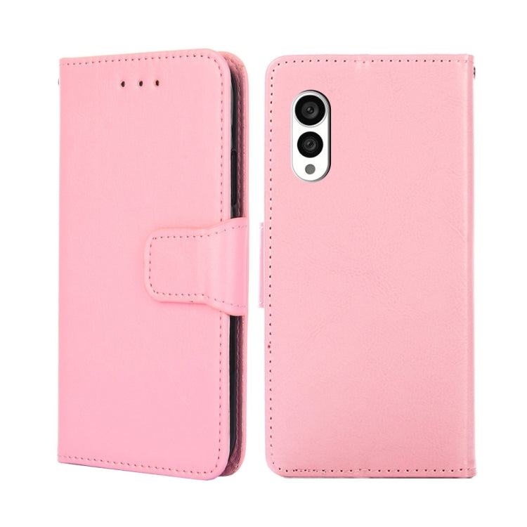 For Fujitsu Arrows N F-51C Crystal Texture Leather Phone Case