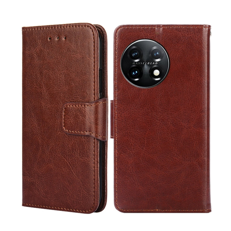For OnePlus 11 Crystal Texture Leather Phone Case