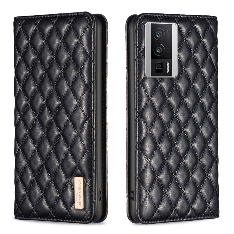 For Xiaomi Redmi K60 / K60 Pro Diamond Lattice Magnetic Leather Flip Phone Case