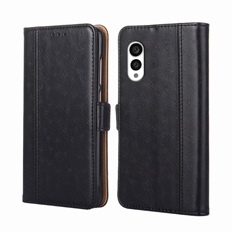 For Fujitsu Arrows N F-51C Ostrich Texture Horizontal Flip Leather Phone Case