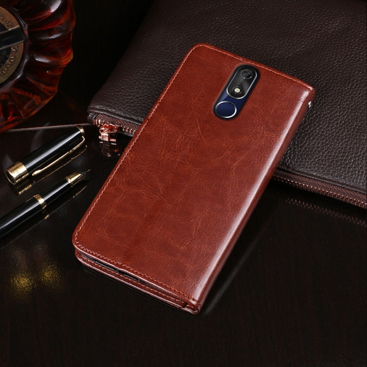 For Cubot Power idewei Crazy Horse Texture Horizontal Flip Leather Case with Holder & Card Slots & Wallet