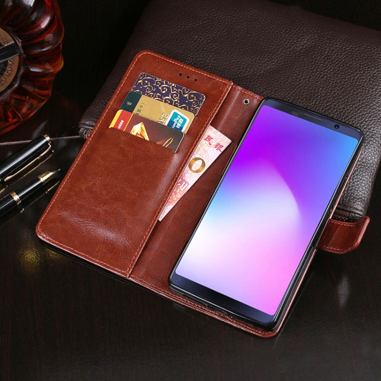 For Cubot Power idewei Crazy Horse Texture Horizontal Flip Leather Case with Holder & Card Slots & Wallet